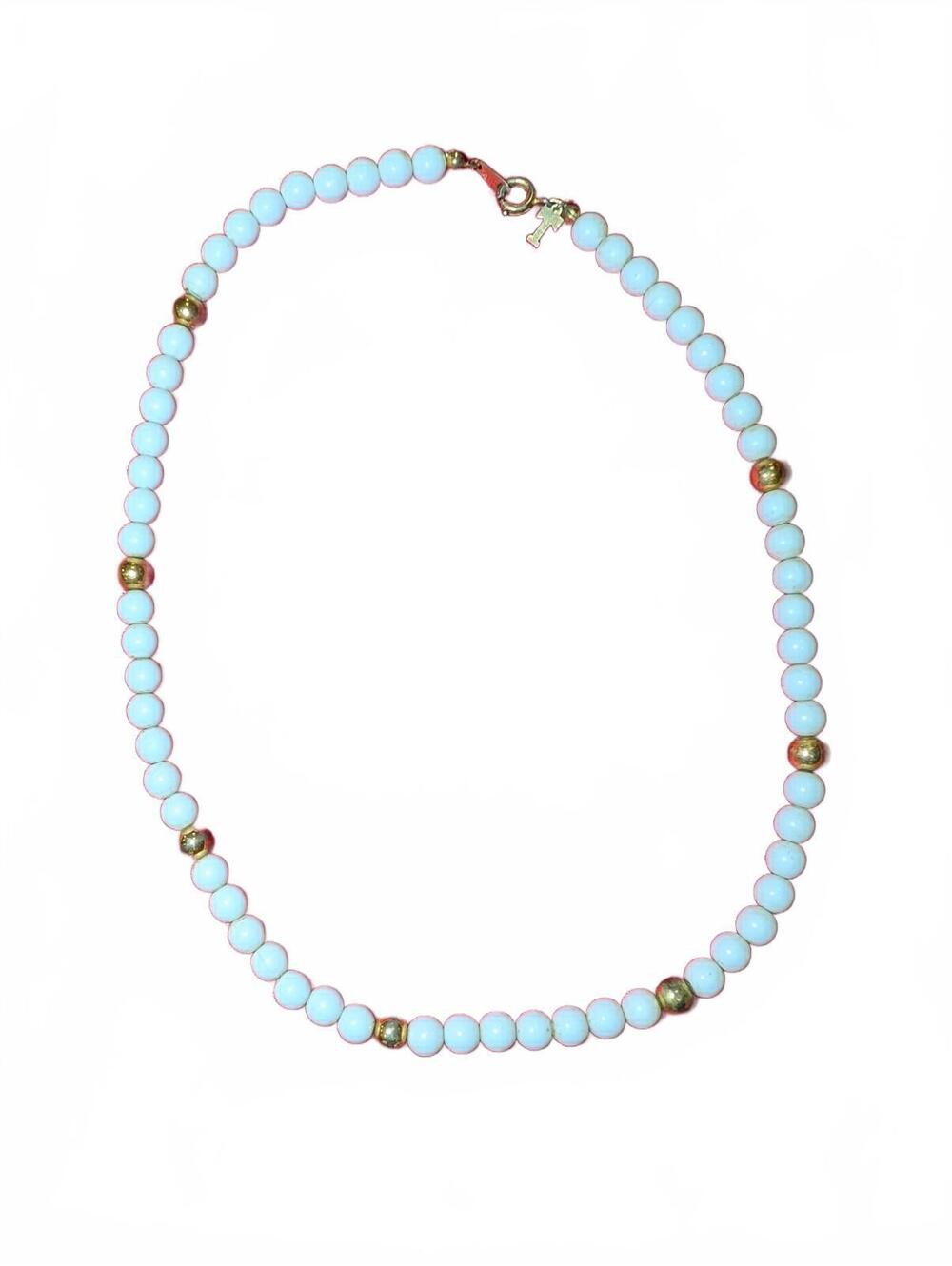 Trifari Beaded Necklace with Gold Accent Beads